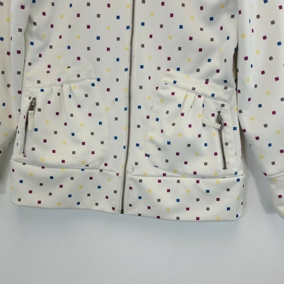 BURTON Women's White Coat Jacket LARGE Mock Neck Full Zip Long Sleeve Dry Ride - Picture 5 of 13